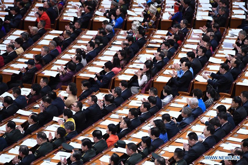 The fifth session of the 12th National People's Congress opens at the Great Hall of the People in Beijing, capital of China, March 5, 2017. (Xinhua/Zhang Ling)