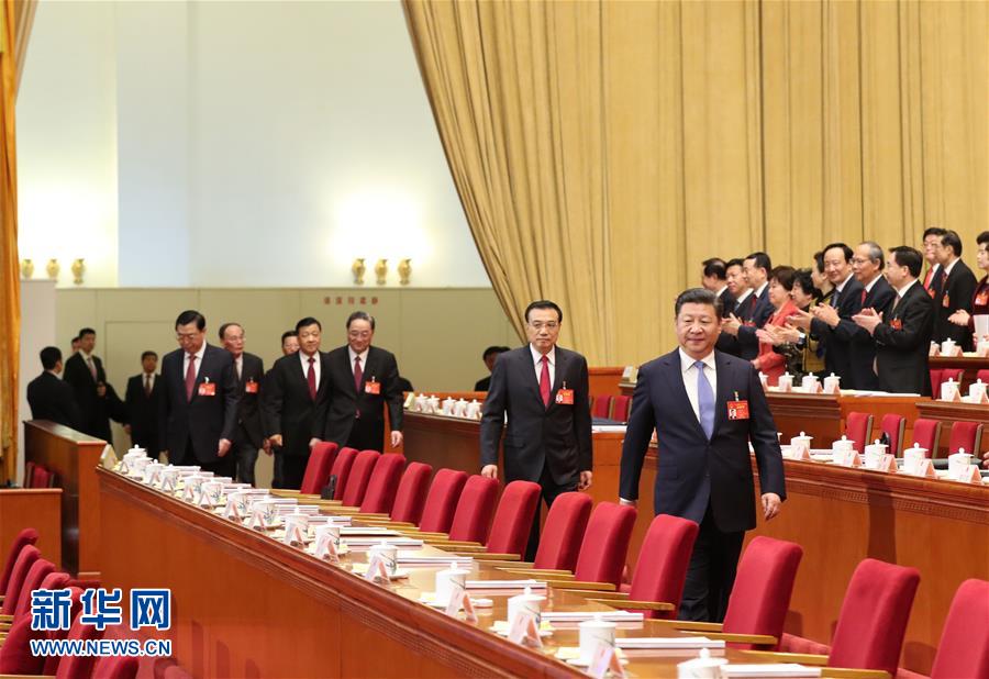 3月5日，第十二届全国人民代表大会第五次会议在北京人民大会堂开幕。党和国家领导人习近平、李克强、张德江、俞正声、刘云山、王岐山、张高丽等出席会议。新华社记者马占成摄