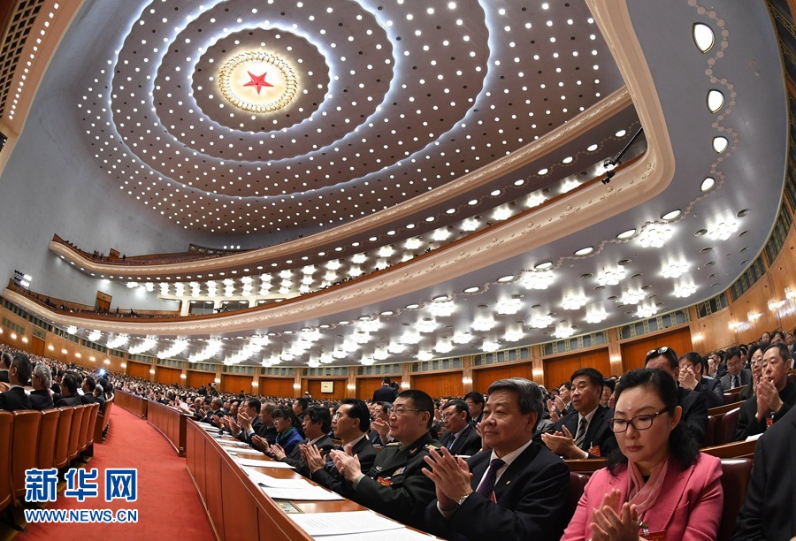 　3月13日，全国政协十二届五次会议在北京人民大会堂举行闭幕会。新华社记者 饶爱民 摄6