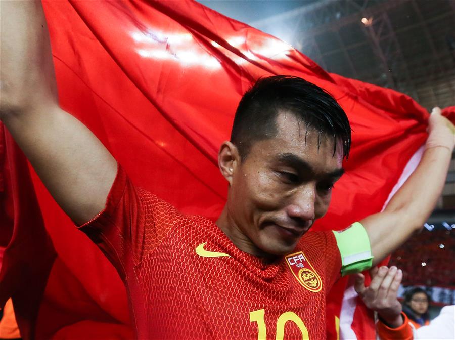 （体育）（14）足球&mdash;&mdash;世预赛：中国队战胜韩国队