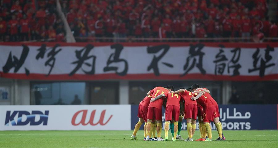 （体育）（31）足球&mdash;&mdash;世预赛：中国队战胜韩国队