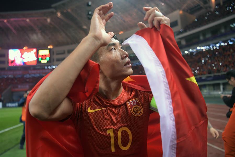 （体育）（16）足球&mdash;&mdash;世预赛：中国队战胜韩国队