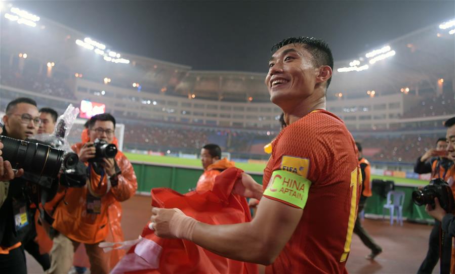 （体育）（15）足球&mdash;&mdash;世预赛：中国队战胜韩国队