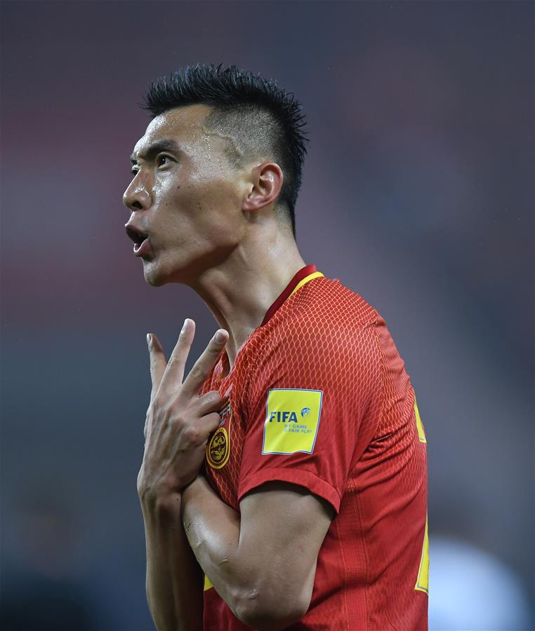 （体育）（37）足球&mdash;&mdash;世预赛：中国队战胜韩国队