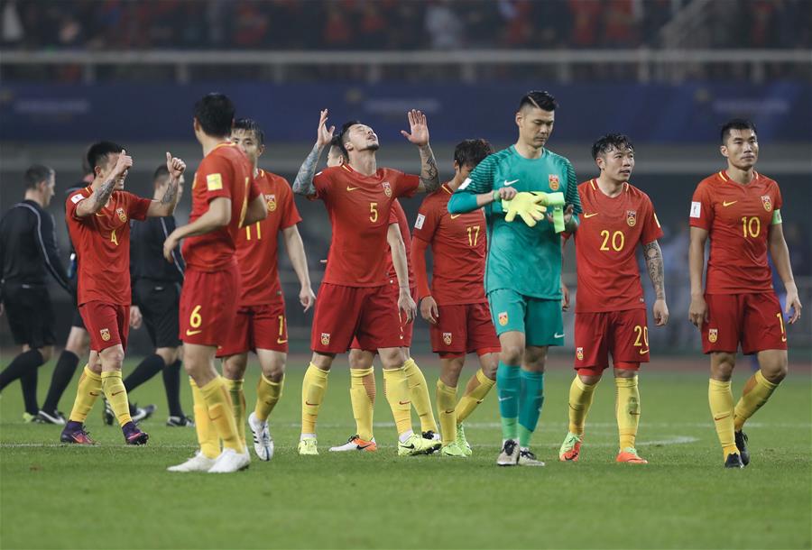 （体育）（10）足球&mdash;&mdash;世预赛：中国队战胜韩国队