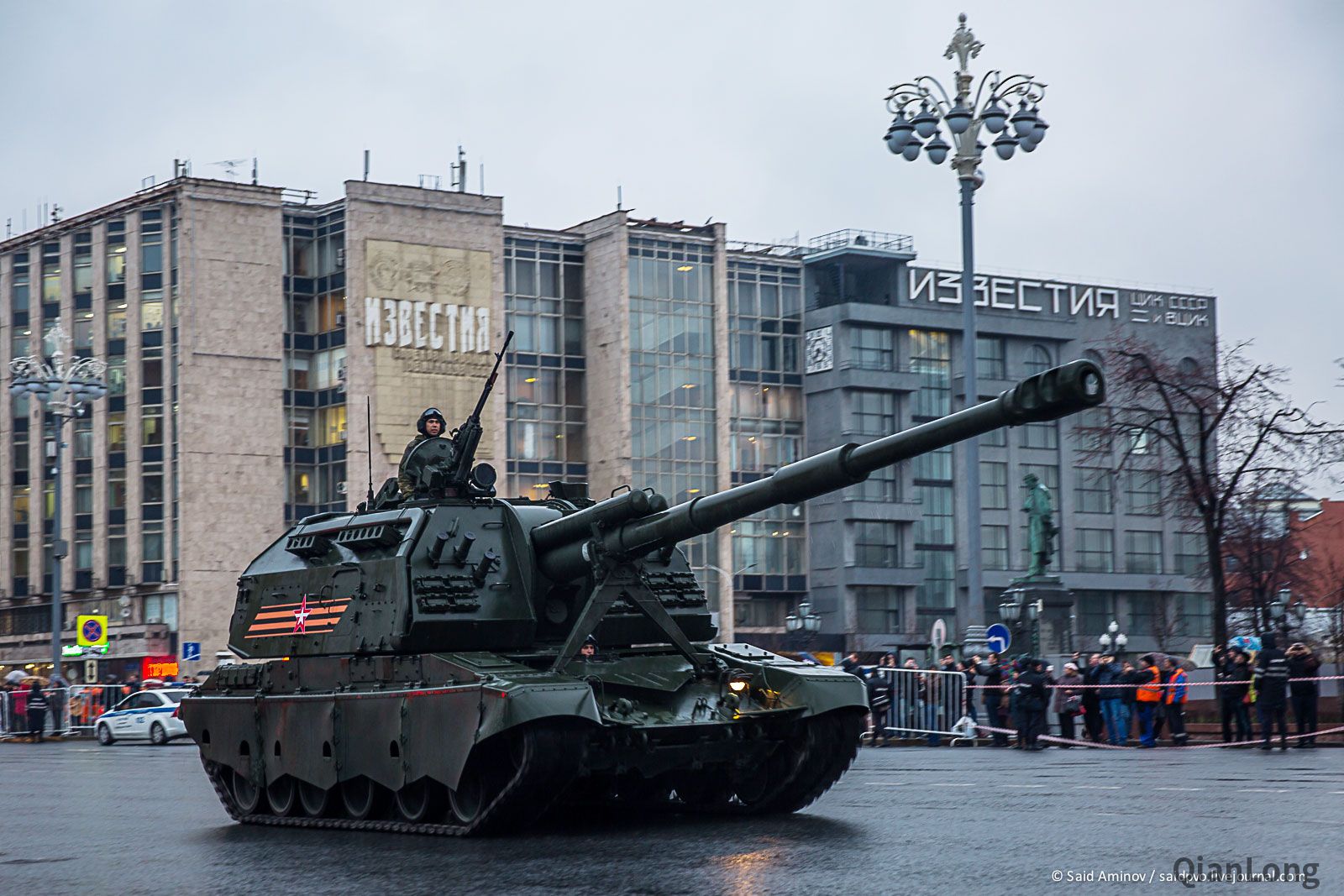 俄罗斯胜利节阅兵彩排 部分装备从《真理报》