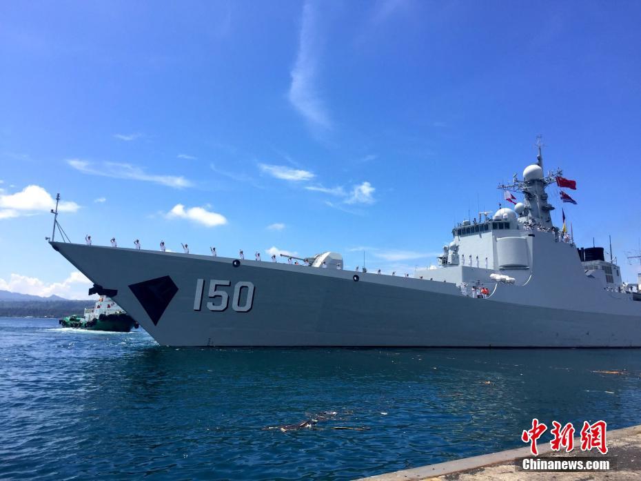 中国海军舰艇编队结束访问离开菲律宾