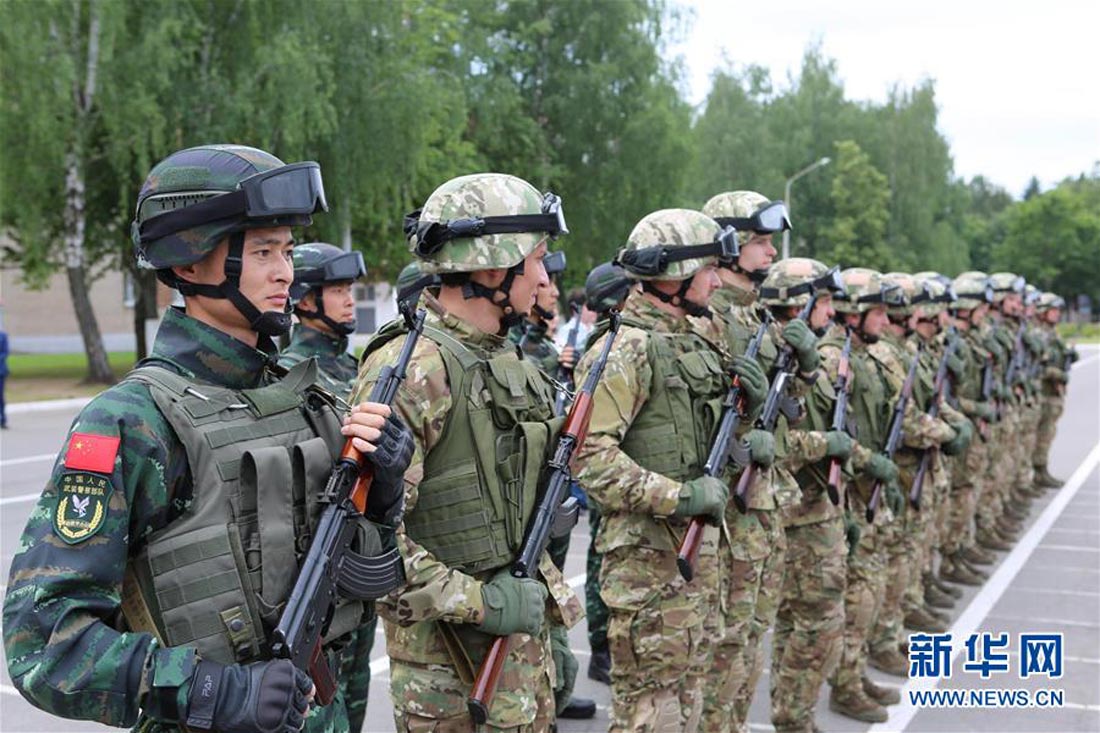 中白联合盾牌-2017联合反恐训练在明斯克启动 双方各派31人参加