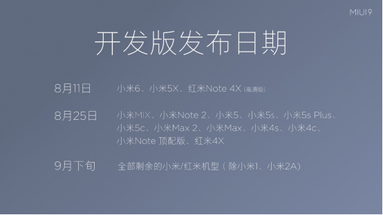 小米发布MIUI9系统 用黑科技打造快如闪电全