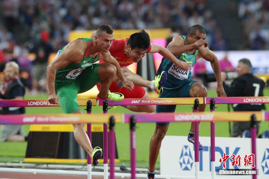 伦敦田径世锦赛 男子110米栏谢文骏无缘决赛