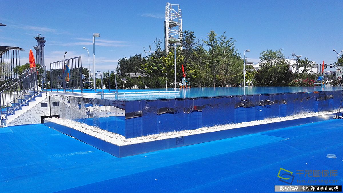 超惊艳的无边泳池北京也有了