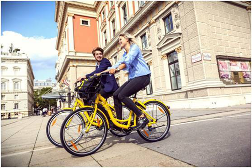 ofo小黄车进军奥地利维也纳 中文版app可解锁