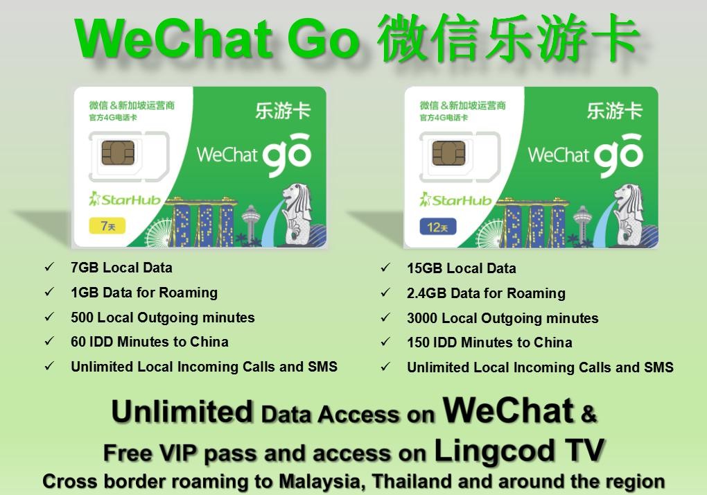 东南亚微信乐游卡发布,Lingcod TV提供华语视