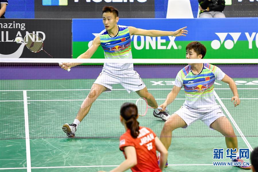 （体育）（1）羽毛球&mdash;&mdash;法国公开赛：张楠／李茵晖晋级混双16强