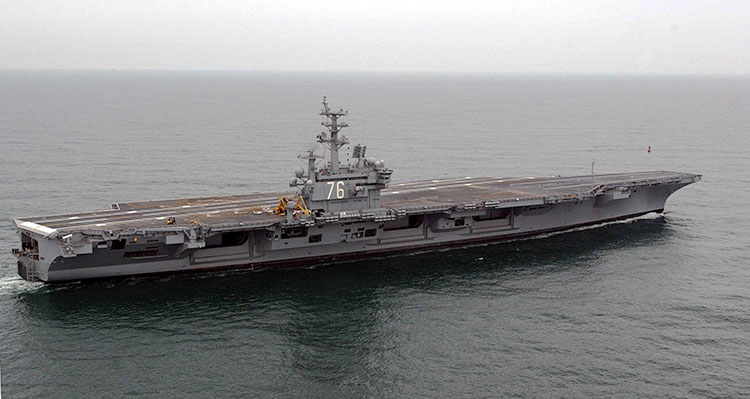 美军三航母战斗群齐聚西太平洋准备演习 上一