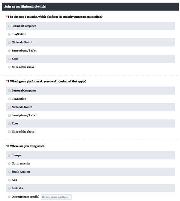 《王者荣耀》即将登陆Switch平台：公布问卷调查