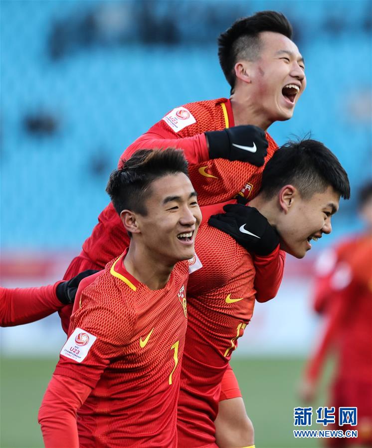 （体育）（1）足球&mdash;&mdash;亚足联U23锦标赛A组：中国胜阿曼
