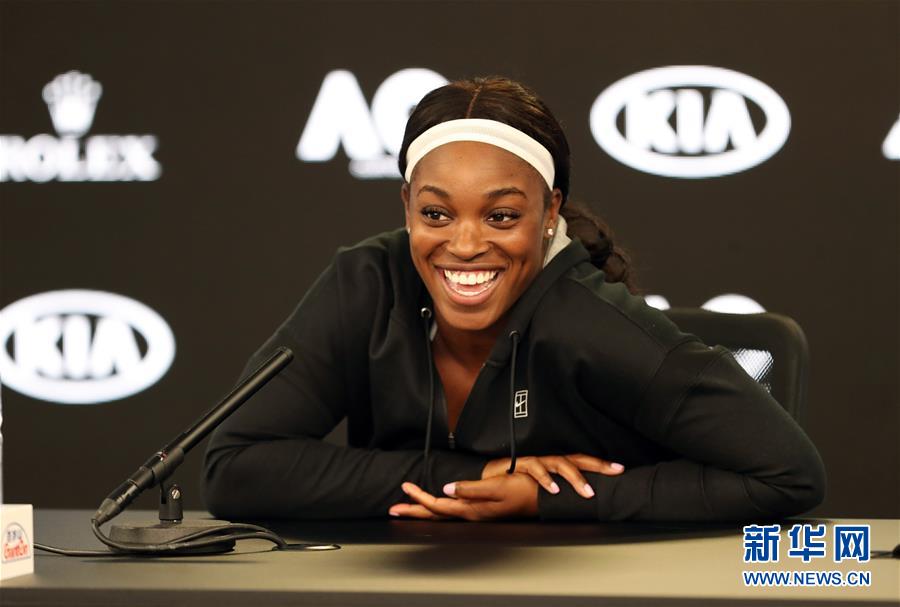 （体育）（1）网球&mdash;&mdash;澳网：斯蒂文斯出席赛前发布会