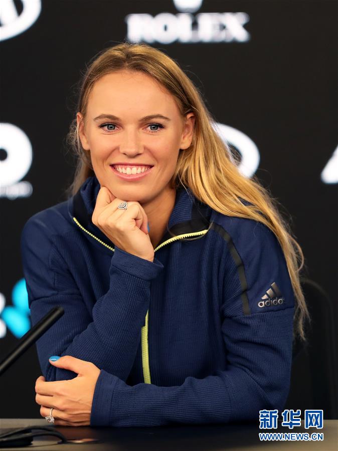 （体育）（1）网球&mdash;&mdash;澳网：沃兹尼亚奇出席赛前发布会