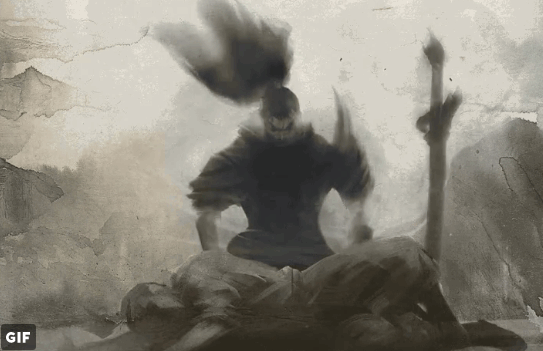 《英雄联盟》亚索水墨动图:重做or新英雄?