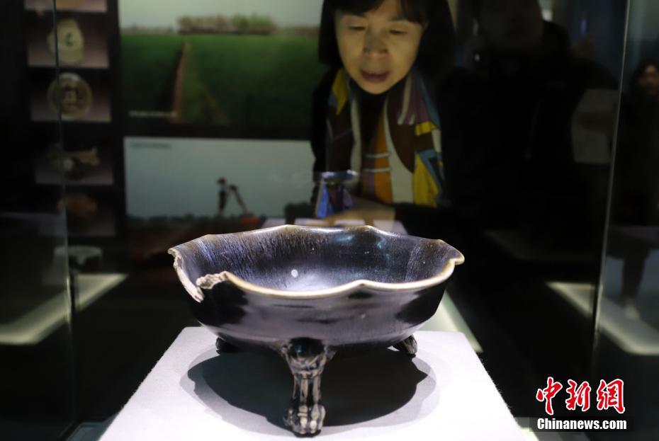 河南博物院展出鲁山段店窑陶瓷文物