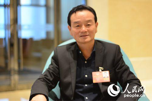 全国政协委员马国湘接受人民网专访。人民网王震摄