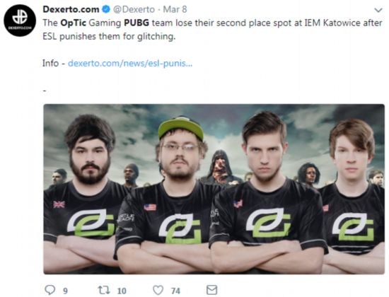 《绝地求生》职业选手利用BUG 被罚扣掉12000刀奖金