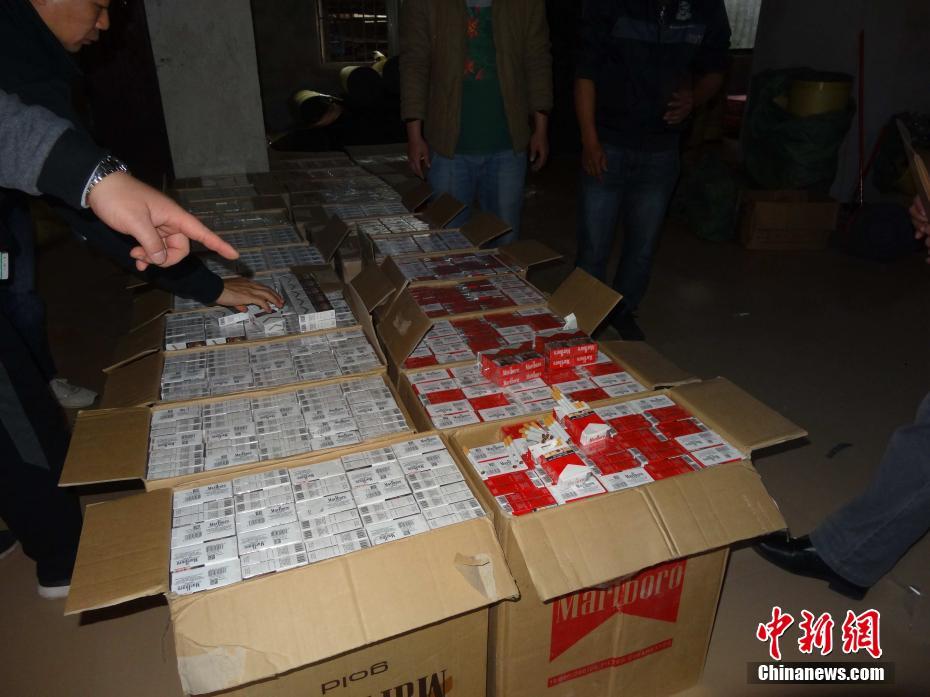 广西警方中越边境侦破特大非法走私香烟案 案值达6亿余元