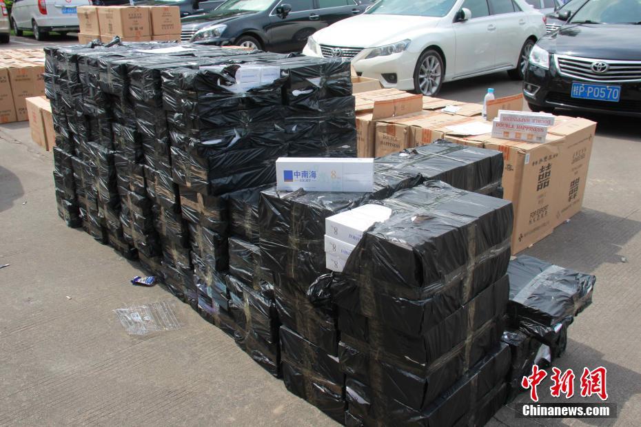 广西警方中越边境侦破特大非法走私香烟案 案值达6亿余元