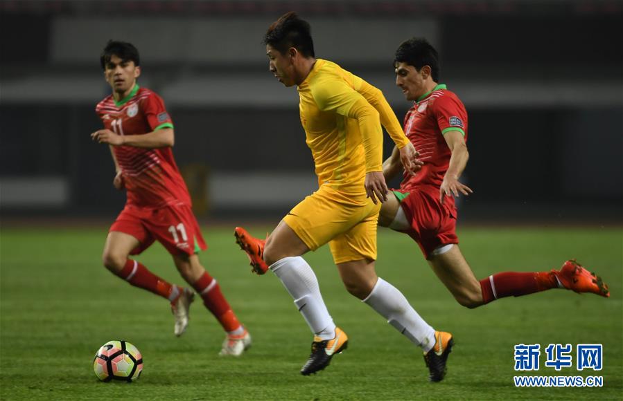 （体育）（7）足球&mdash;&mdash;友谊赛：中国U21选拔队胜塔吉克斯坦国家队