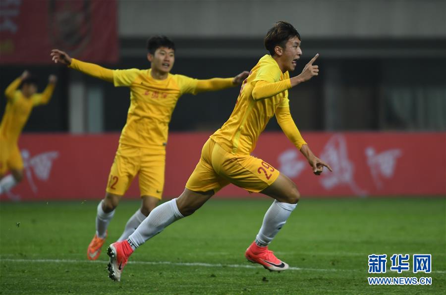 （体育）（2）足球&mdash;&mdash;友谊赛：中国U21选拔队胜塔吉克斯坦国家队