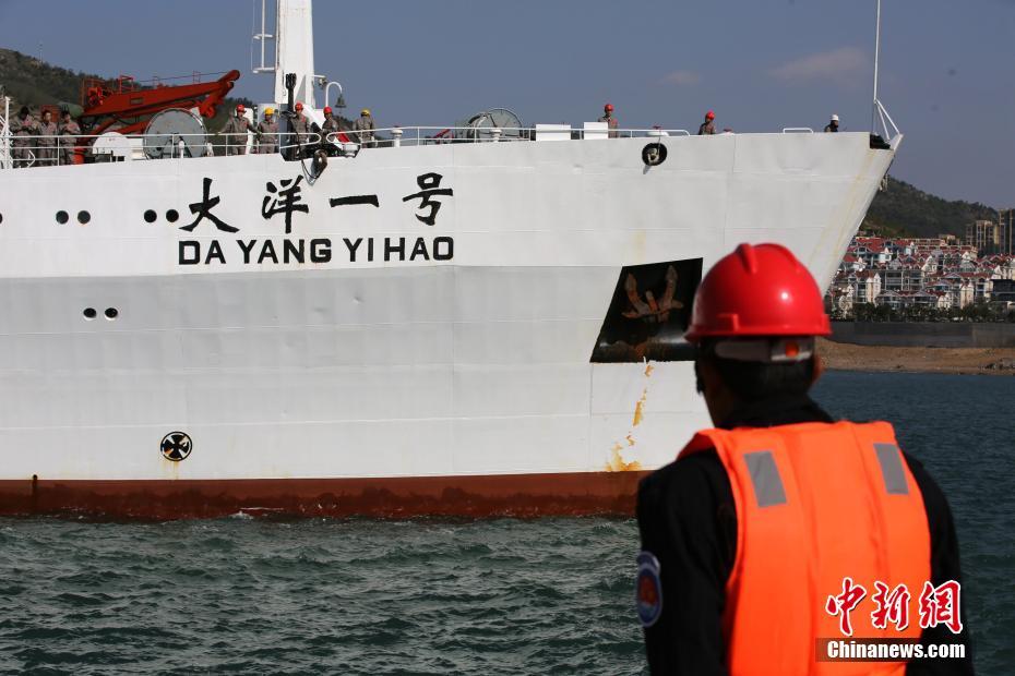 &ldquo;大洋一号&rdquo;科考船完成中国自主研发深海装备海试任务返港