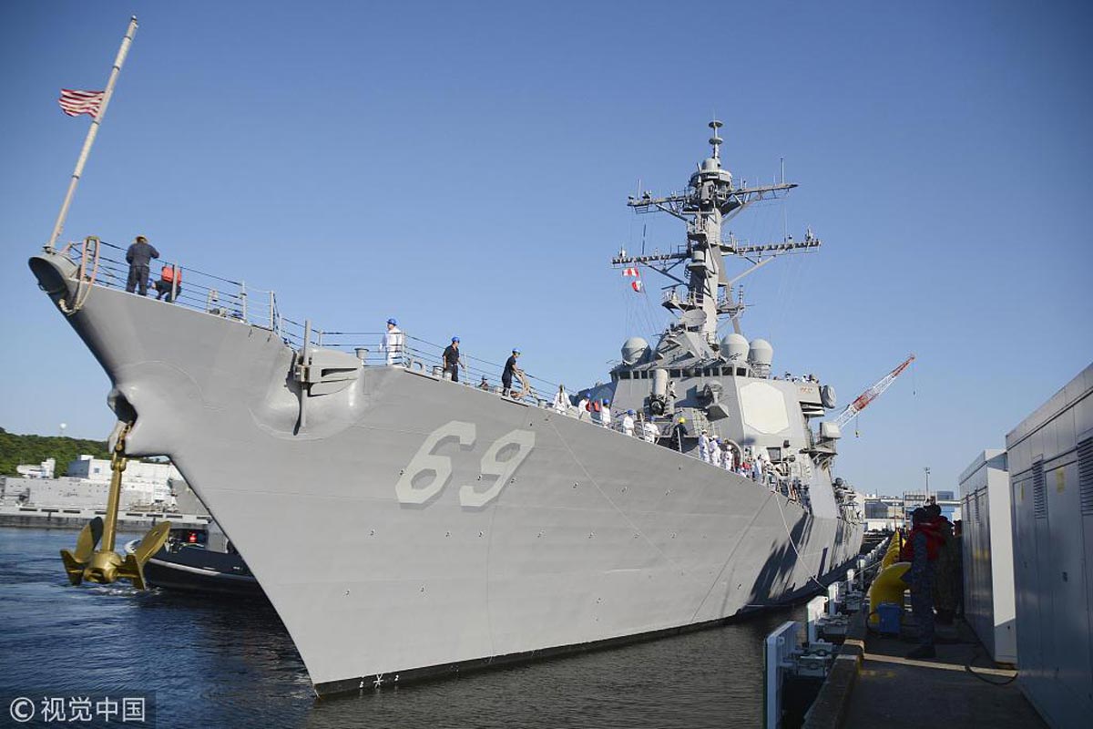 美向亚太追加部署第3艘宙斯盾驱逐舰称是针