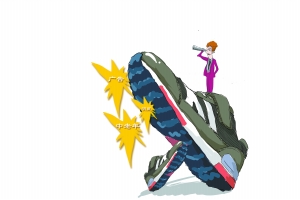 轰炸式广告营销 足力健老人鞋能走多远