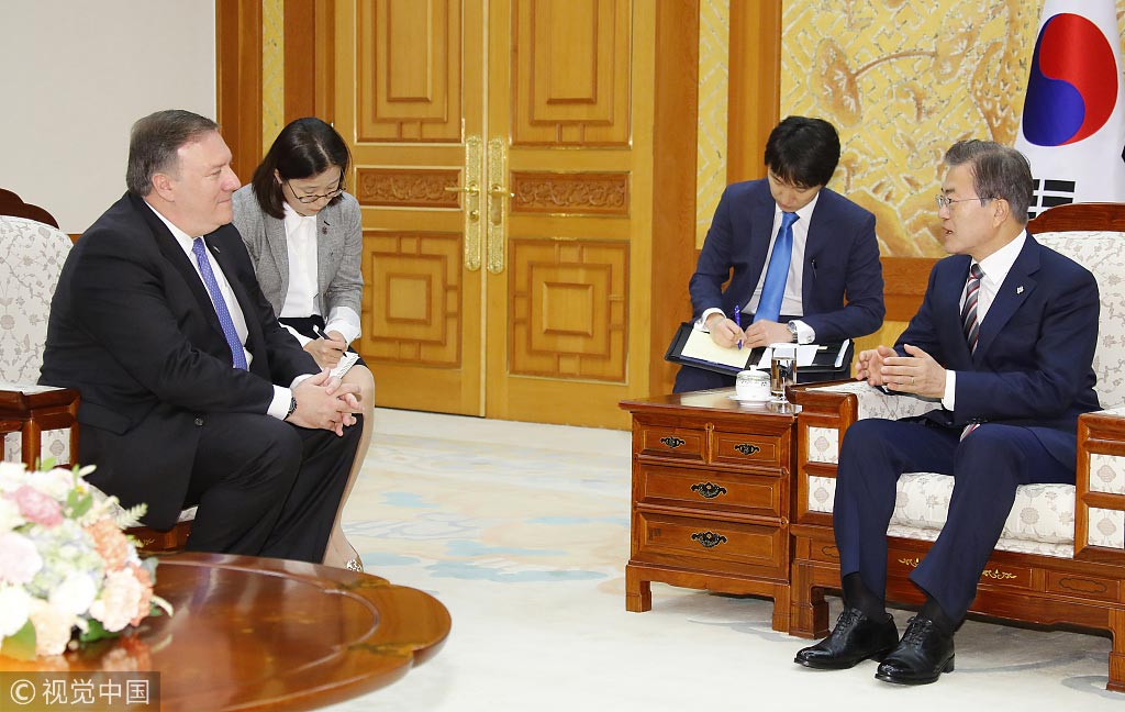 美国务卿今日访华 外交部:向中方通报美朝领导