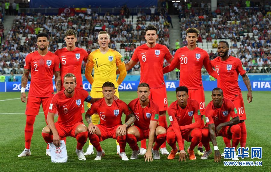 俄罗斯世界杯G组:英格兰队胜突尼斯队