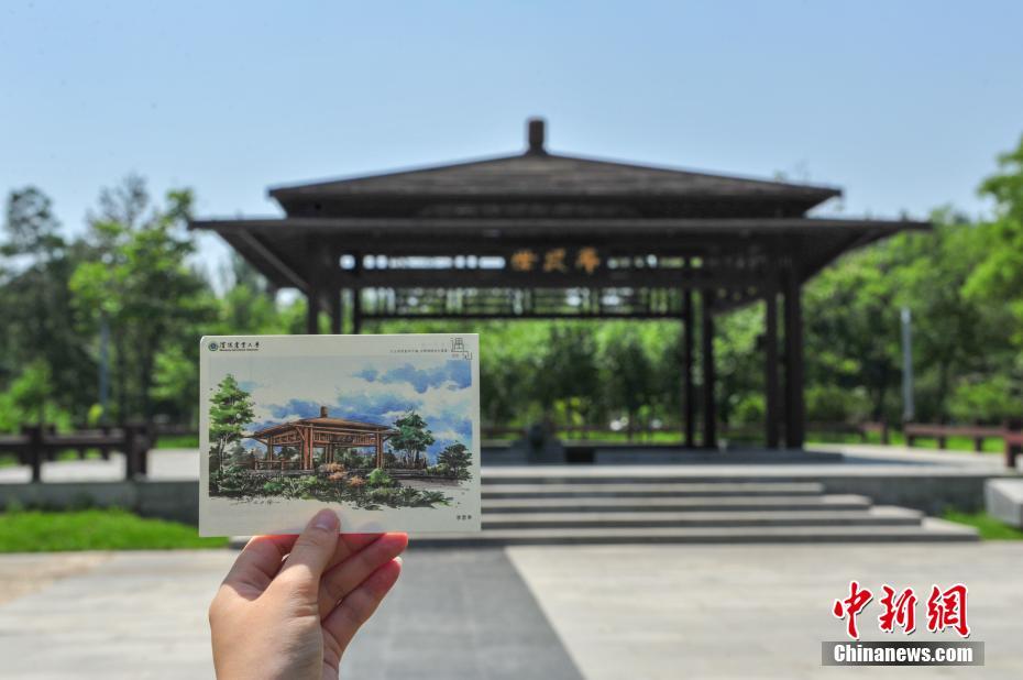 毕业季手绘校园明信片受大学生热捧