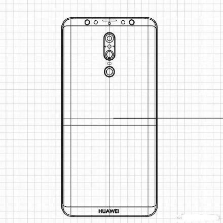 疑似华为Mate 20设计图(图片源自微博) 疑似华为Mate 20设计图(图片源自微博)