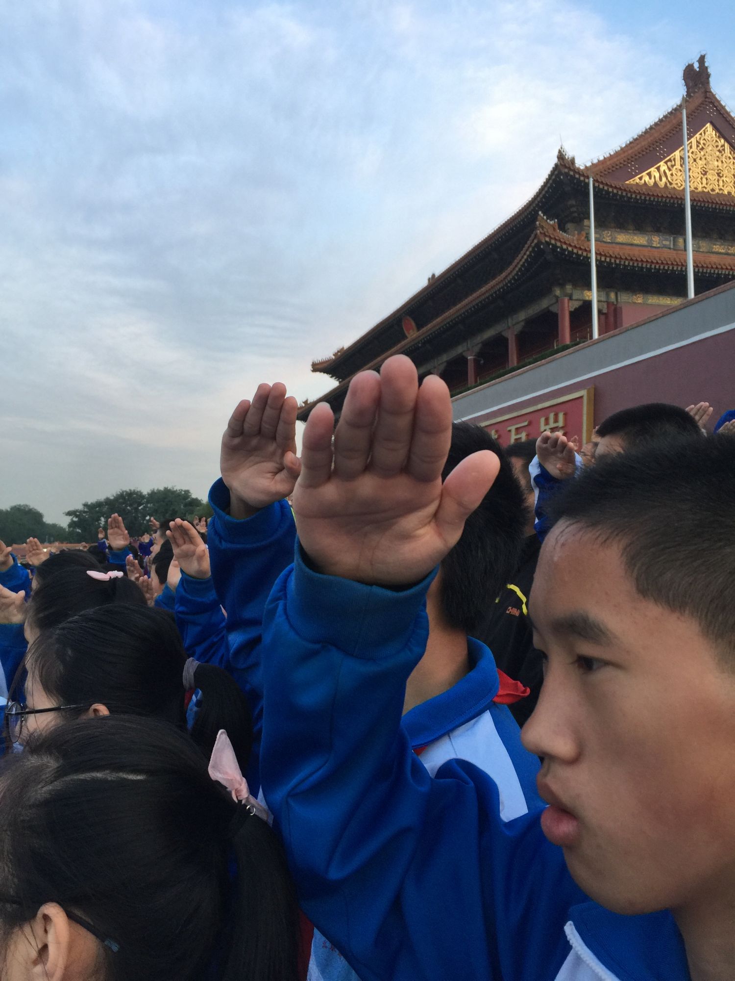 南苑中学天安门升旗观礼