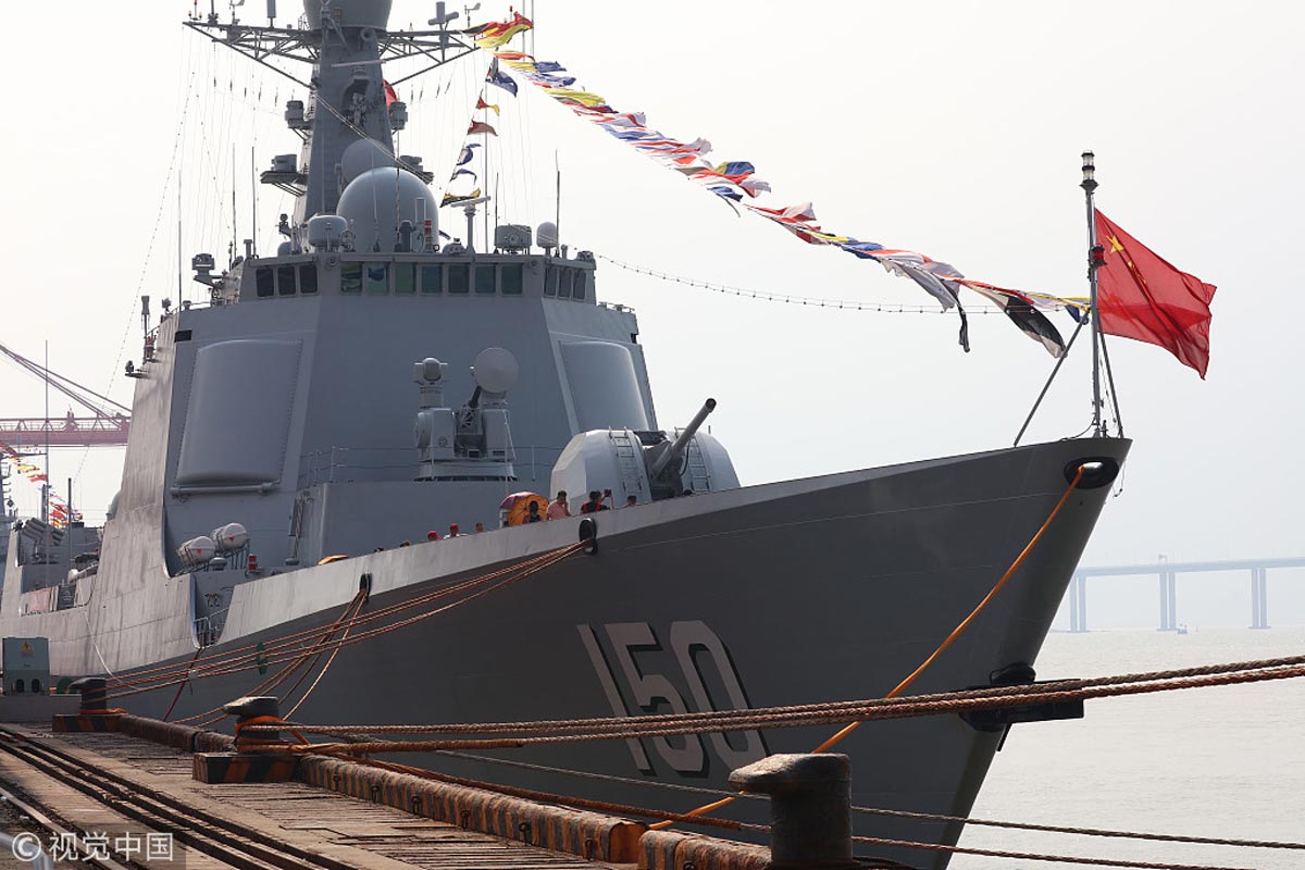 2018年7月30日,福建泉州石狮市,中国海军多型