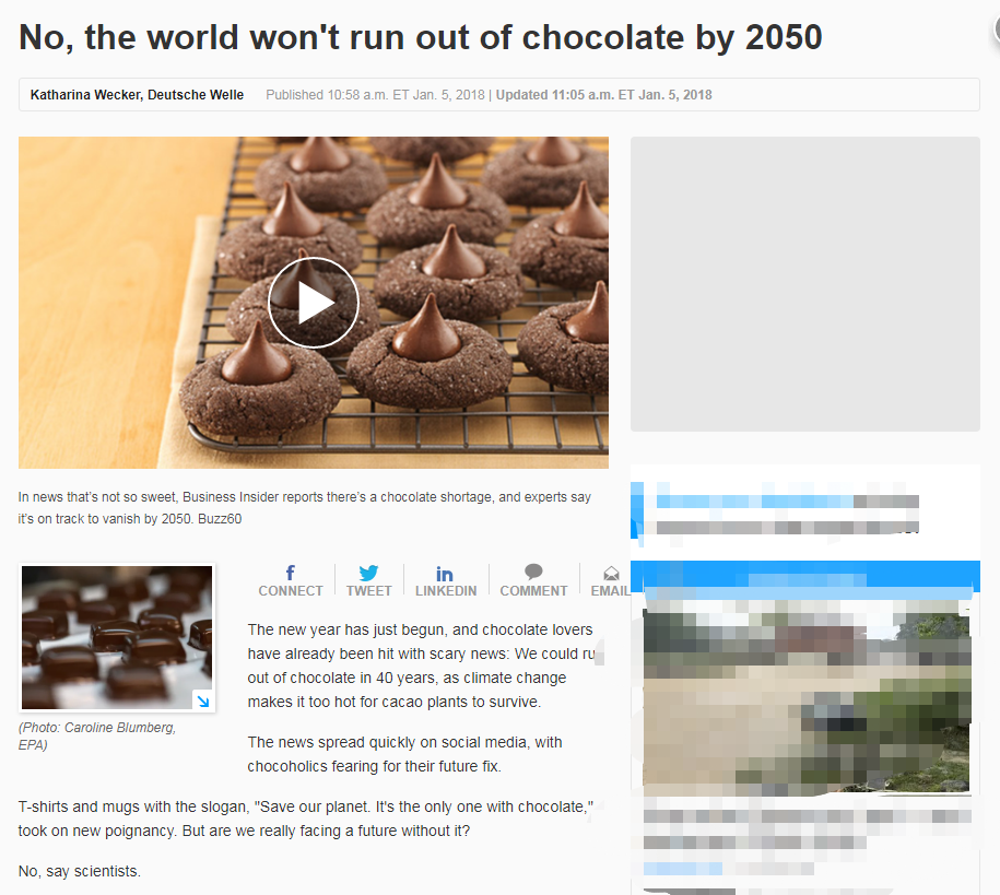 USA TODAY网站转载的这篇报道的截图