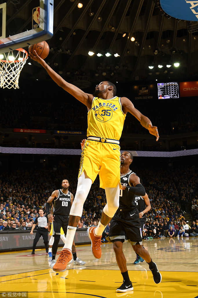 杜兰特右手挑篮