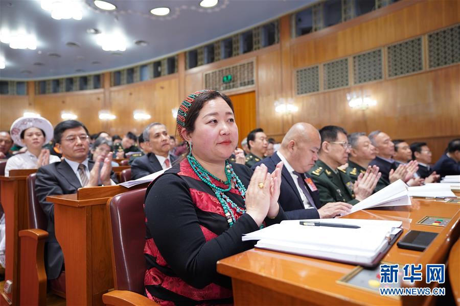 3月11日，全国政协十三届二次会议在北京人民大会堂举行第四次全体会议。 新华社记者 邢广利 摄