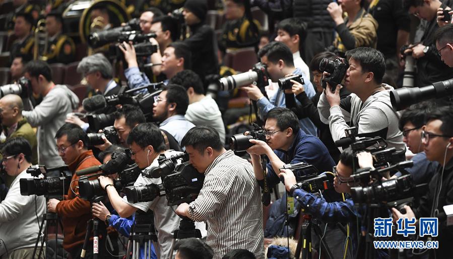 3月13日，中国人民政治协商会议第十三届全国委员会第二次会议在北京人民大会堂举行闭幕会。这是记者在会场拍摄。 新华社记者 殷博古 摄
