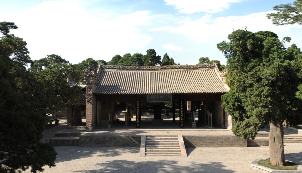 仓颉庙前殿全景