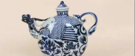 王燃：元代青花凤首扁壶