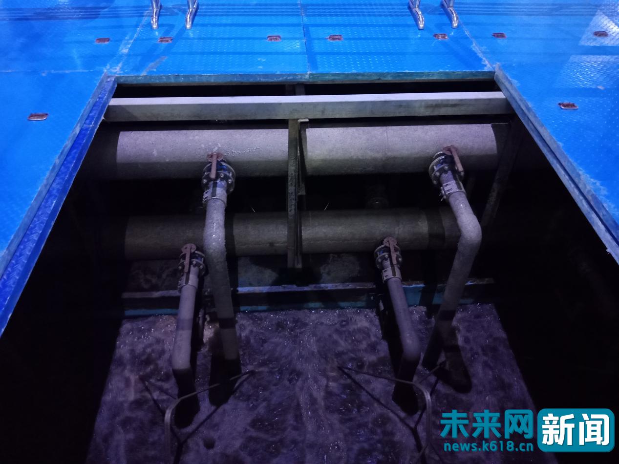 污水正在被处理。未来网记者 刘文静 摄
