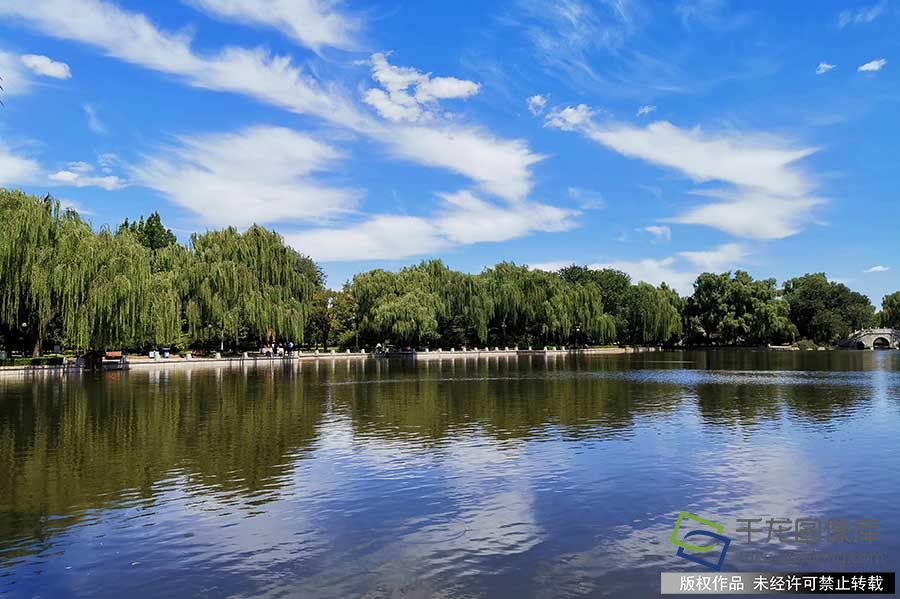 秋高气爽，北京蓝天白云持续在线。燕翔摄 千龙网发