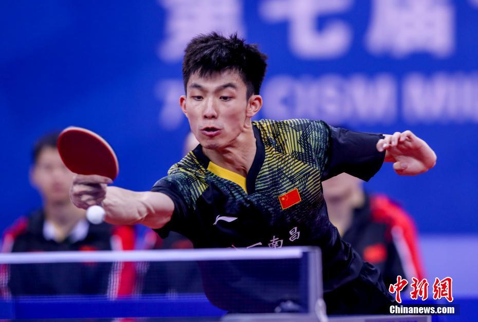武汉军运会 中国男乒获得男子团体冠军