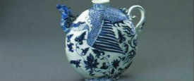 张博涵：元青花凤首扁壶